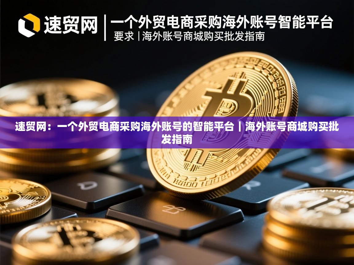 速贸网：一个外贸电商采购海外账号的智能平台｜海外账号商城购买批发指南