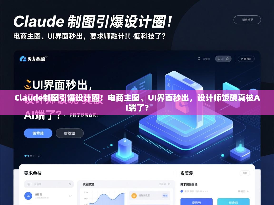 Claude制图引爆设计圈！电商主图、UI界面秒出，设计师饭碗真被AI端了？