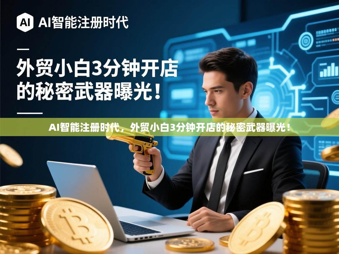 AI智能注册时代，外贸小白3分钟开店的秘密武器曝光！