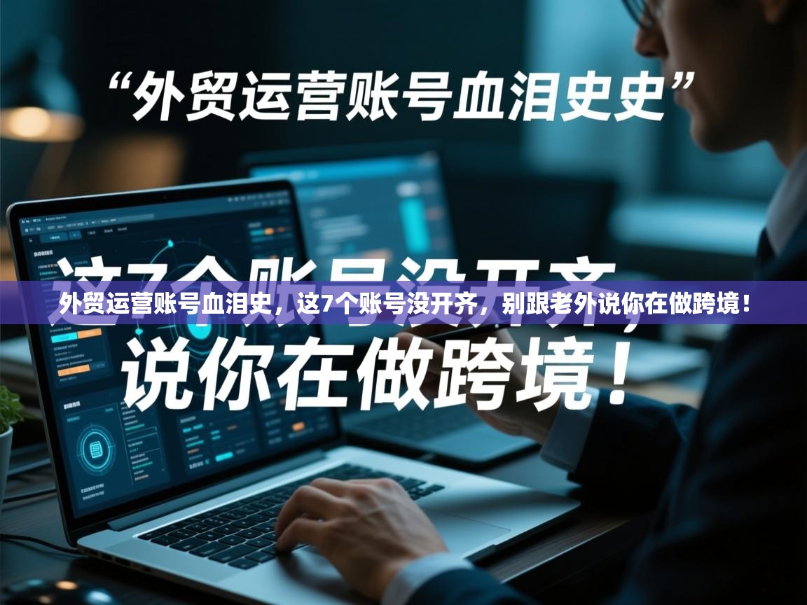 外贸运营账号血泪史，这7个账号没开齐，别跟老外说你在做跨境！