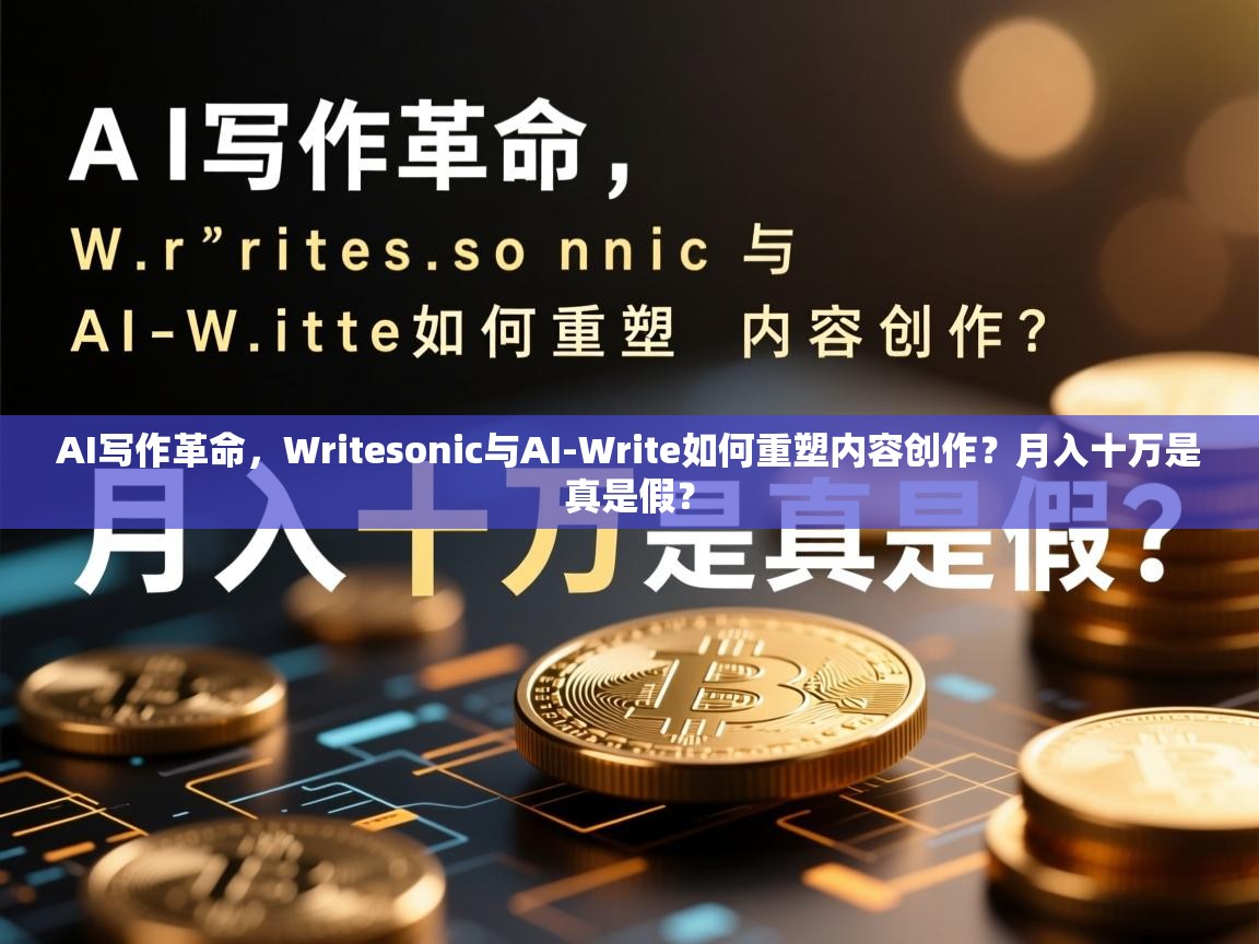 AI写作革命，Writesonic与AI-Write如何重塑内容创作？月入十万是真是假？