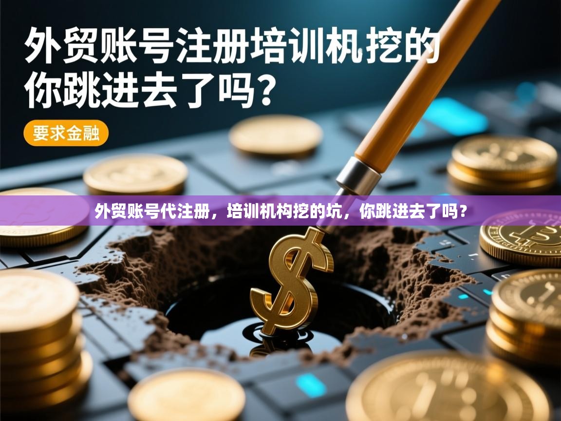 外贸账号代注册，培训机构挖的坑，你跳进去了吗？