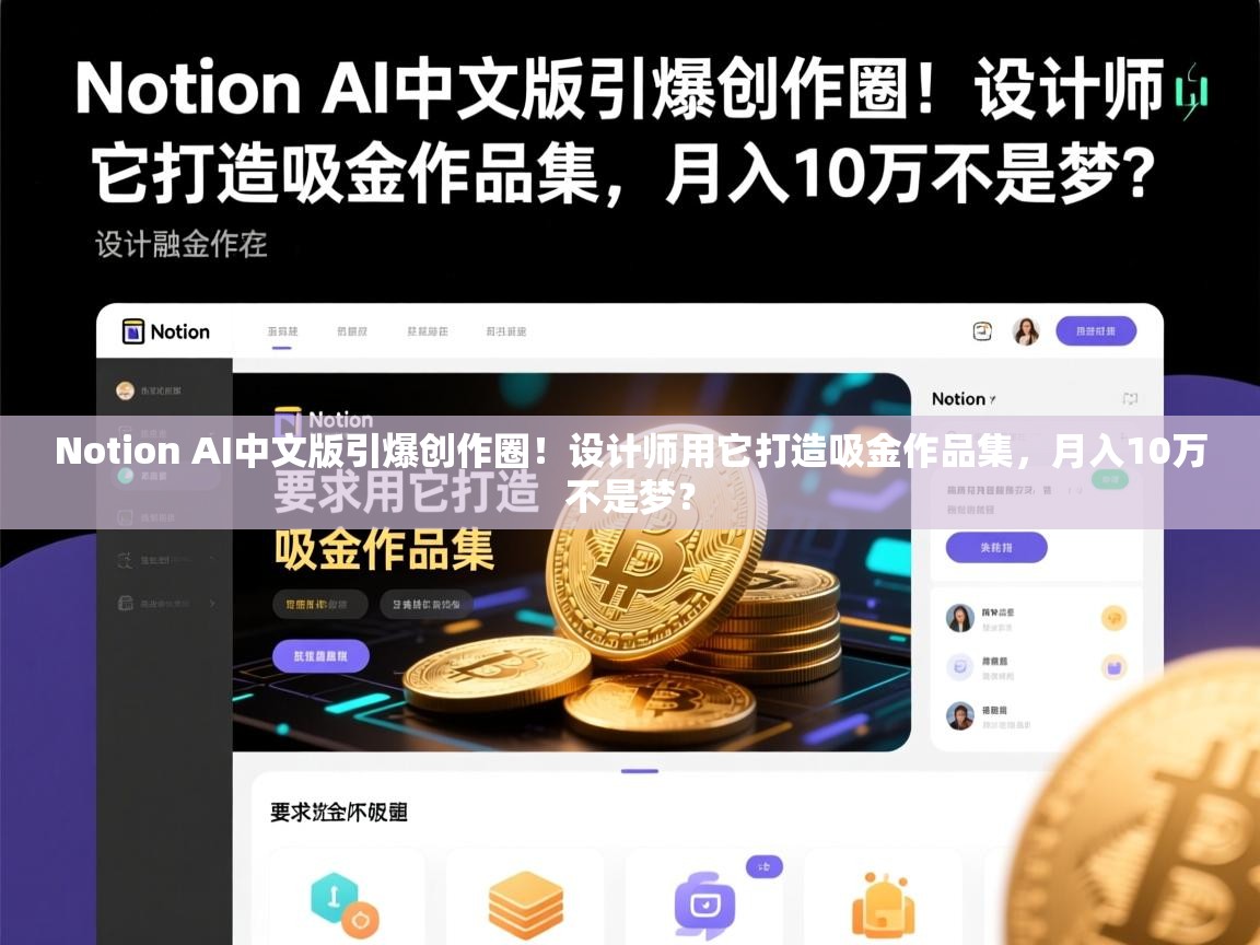 Notion AI中文版引爆创作圈！设计师用它打造吸金作品集，月入10万不是梦？