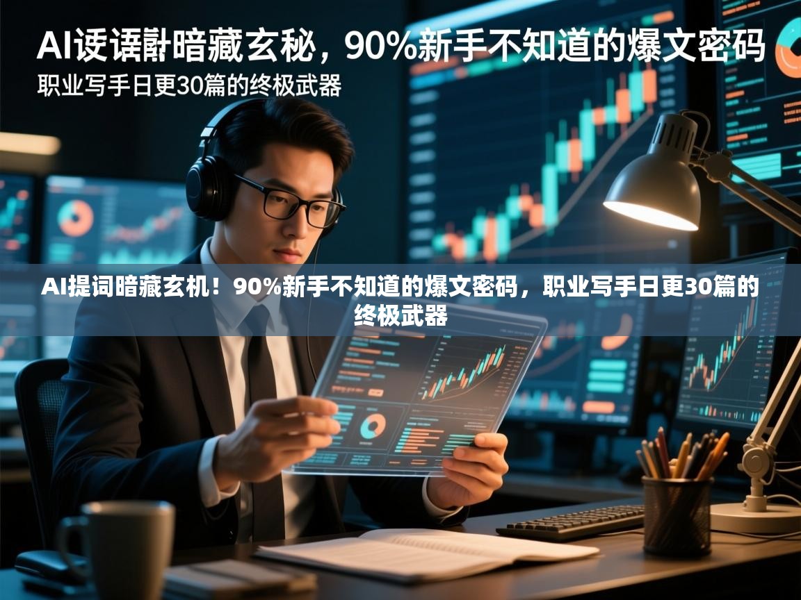 AI提词暗藏玄机！90%新手不知道的爆文密码，职业写手日更30篇的终极武器
