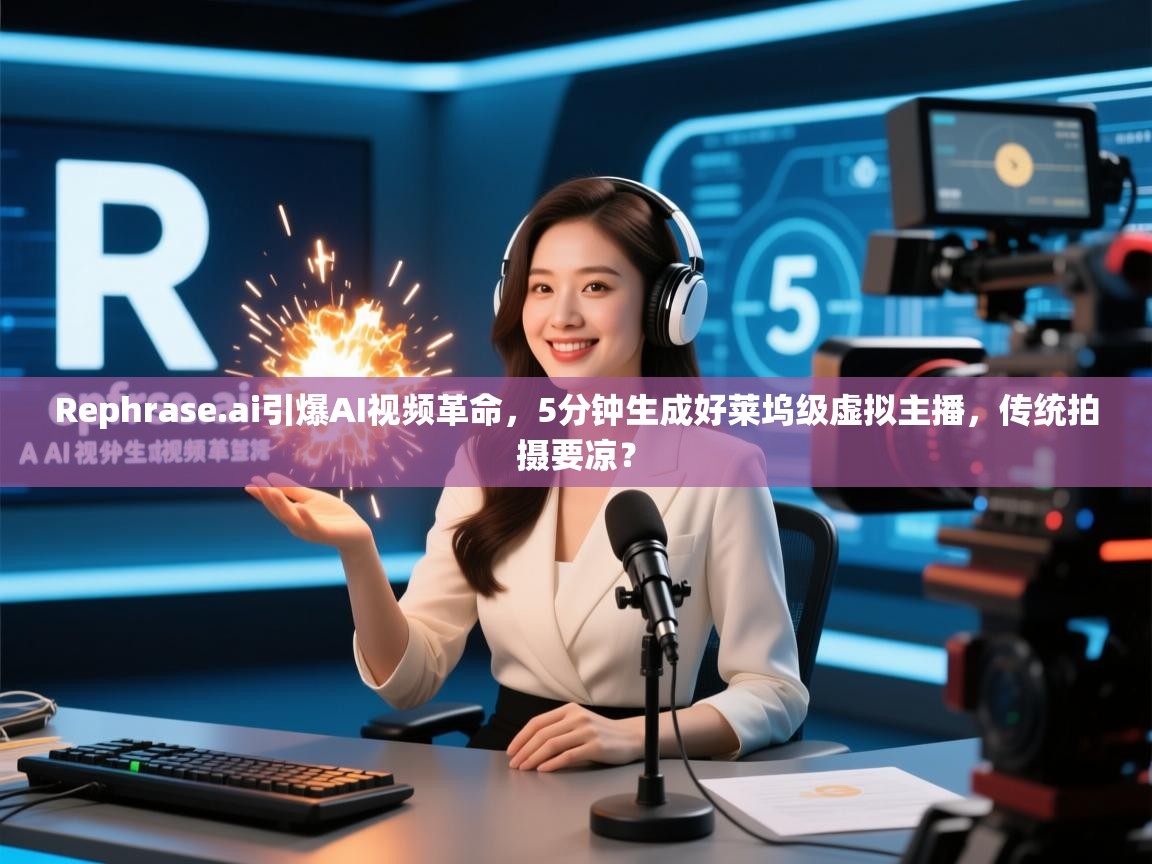 Rephrase.ai引爆AI视频革命，5分钟生成好莱坞级虚拟主播，传统拍摄要凉？