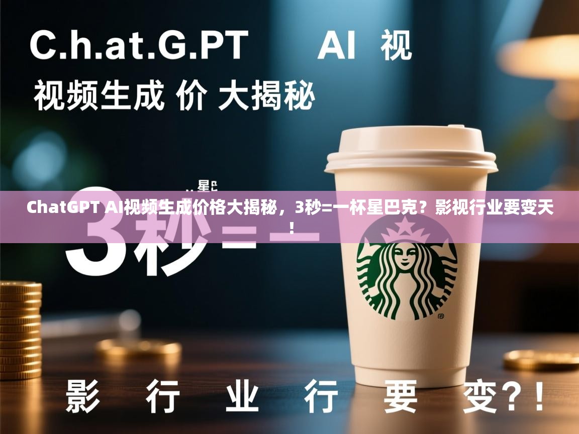ChatGPT AI视频生成价格大揭秘，3秒=一杯星巴克？影视行业要变天！