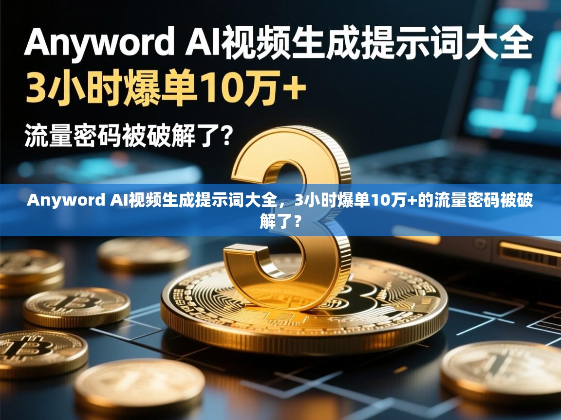Anyword AI视频生成提示词大全，3小时爆单10万+的流量密码被破解了？