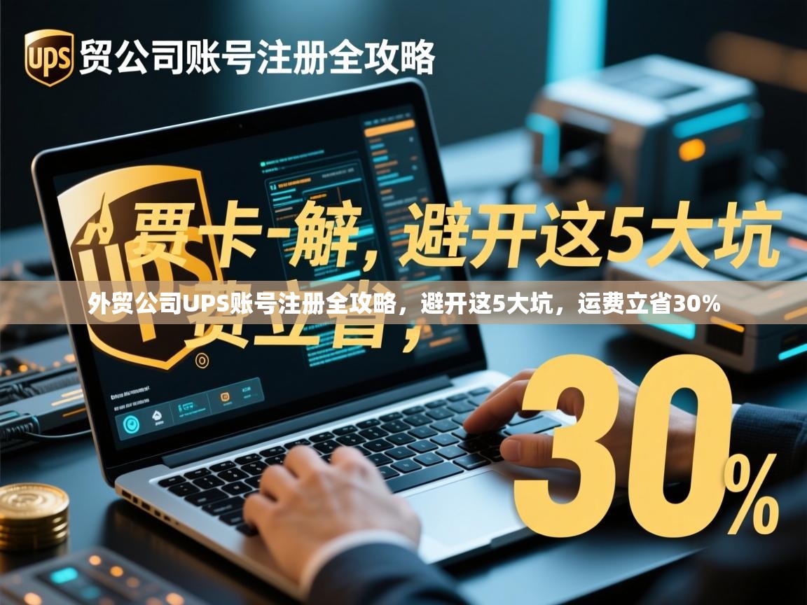 外贸公司UPS账号注册全攻略，避开这5大坑，运费立省30%