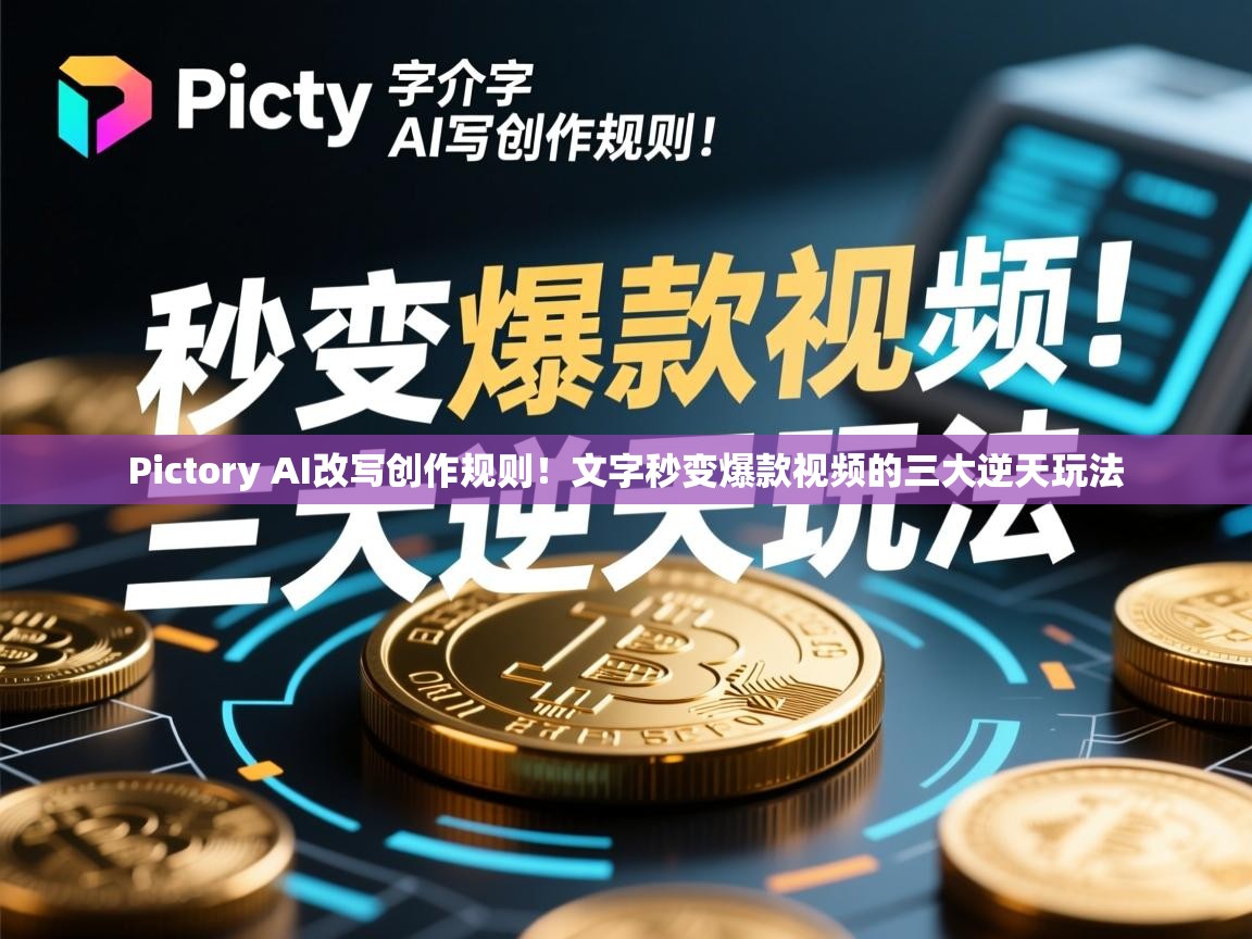 Pictory AI改写创作规则！文字秒变爆款视频的三大逆天玩法