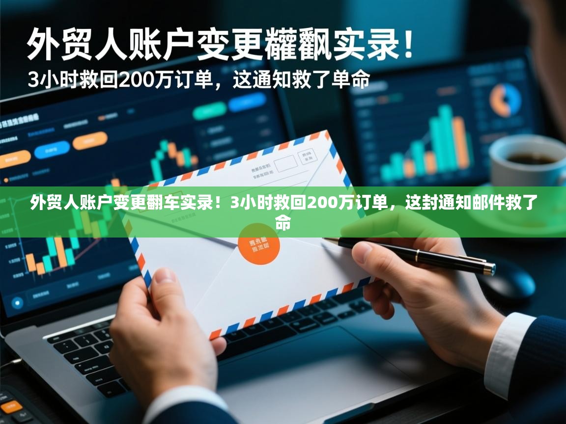 外贸人账户变更翻车实录！3小时救回200万订单，这封通知邮件救了命