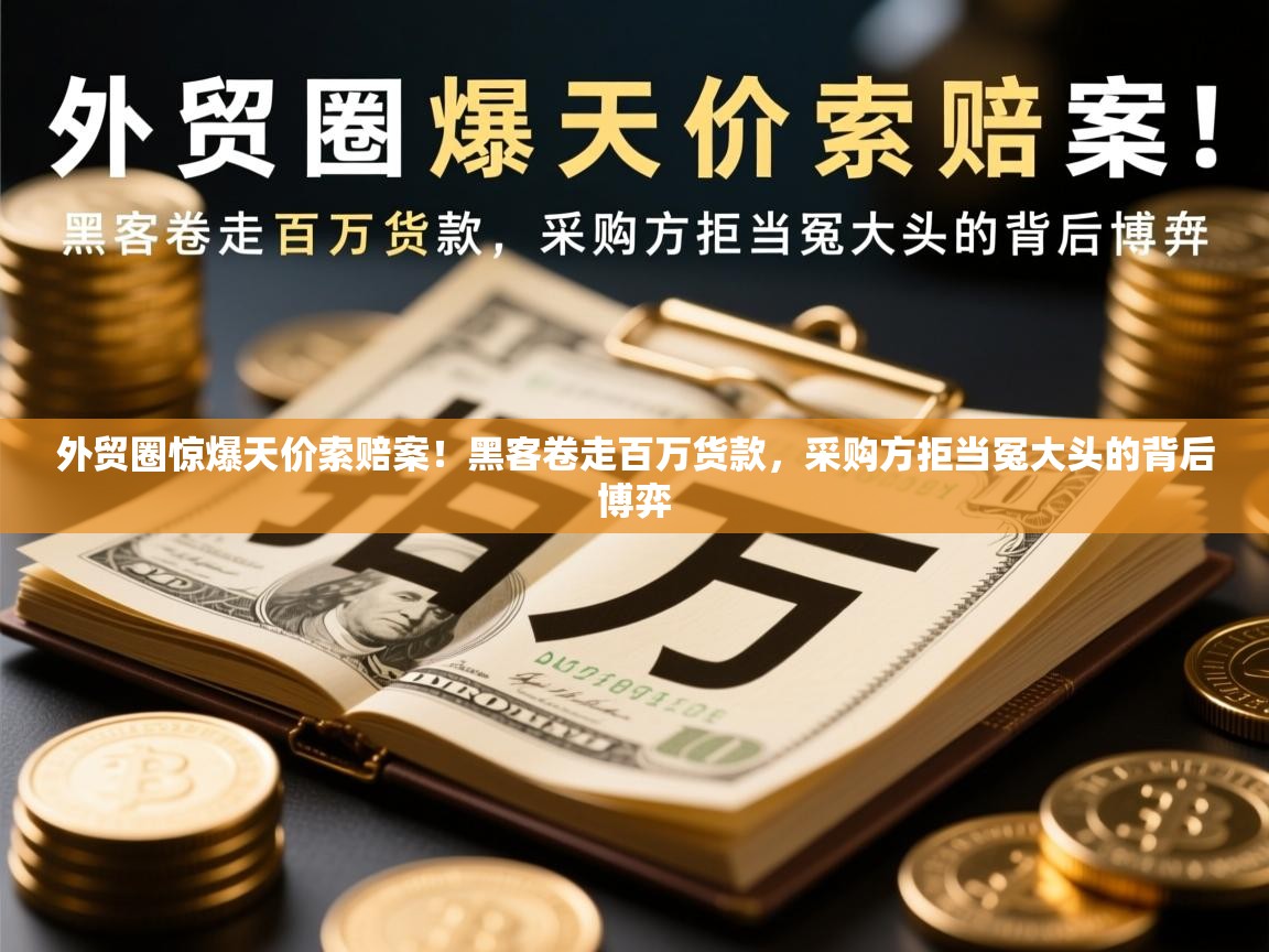 外贸圈惊爆天价索赔案！黑客卷走百万货款，采购方拒当冤大头的背后博弈