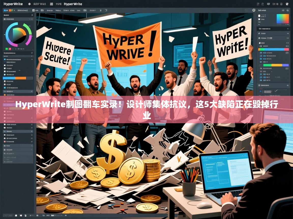 HyperWrite制图翻车实录！设计师集体抗议，这5大缺陷正在毁掉行业