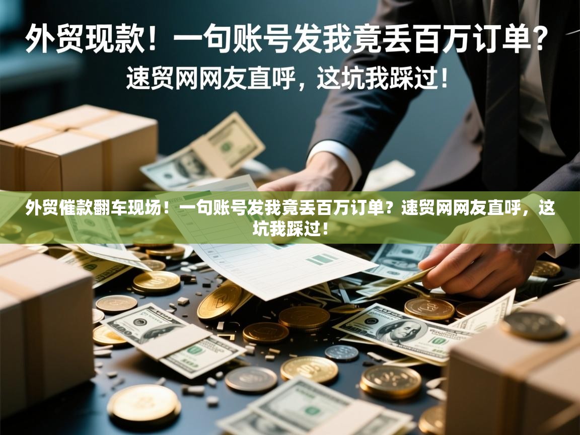 外贸催款翻车现场！一句账号发我竟丢百万订单？速贸网网友直呼，这坑我踩过！