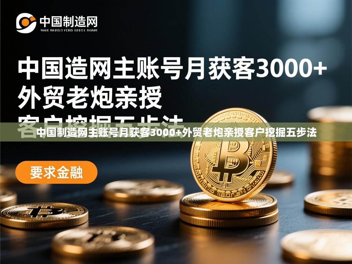中国制造网主账号月获客3000+外贸老炮亲授客户挖掘五步法