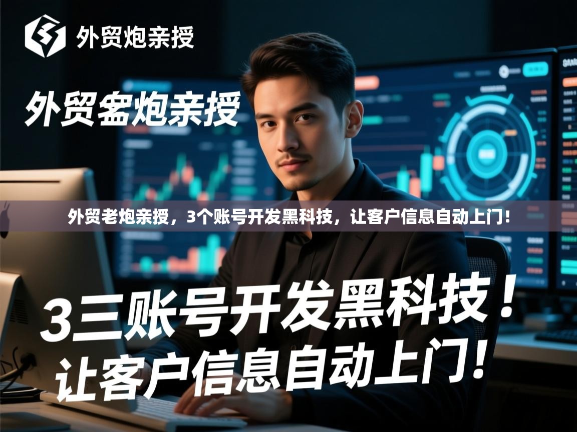 外贸老炮亲授，3个账号开发黑科技，让客户信息自动上门！