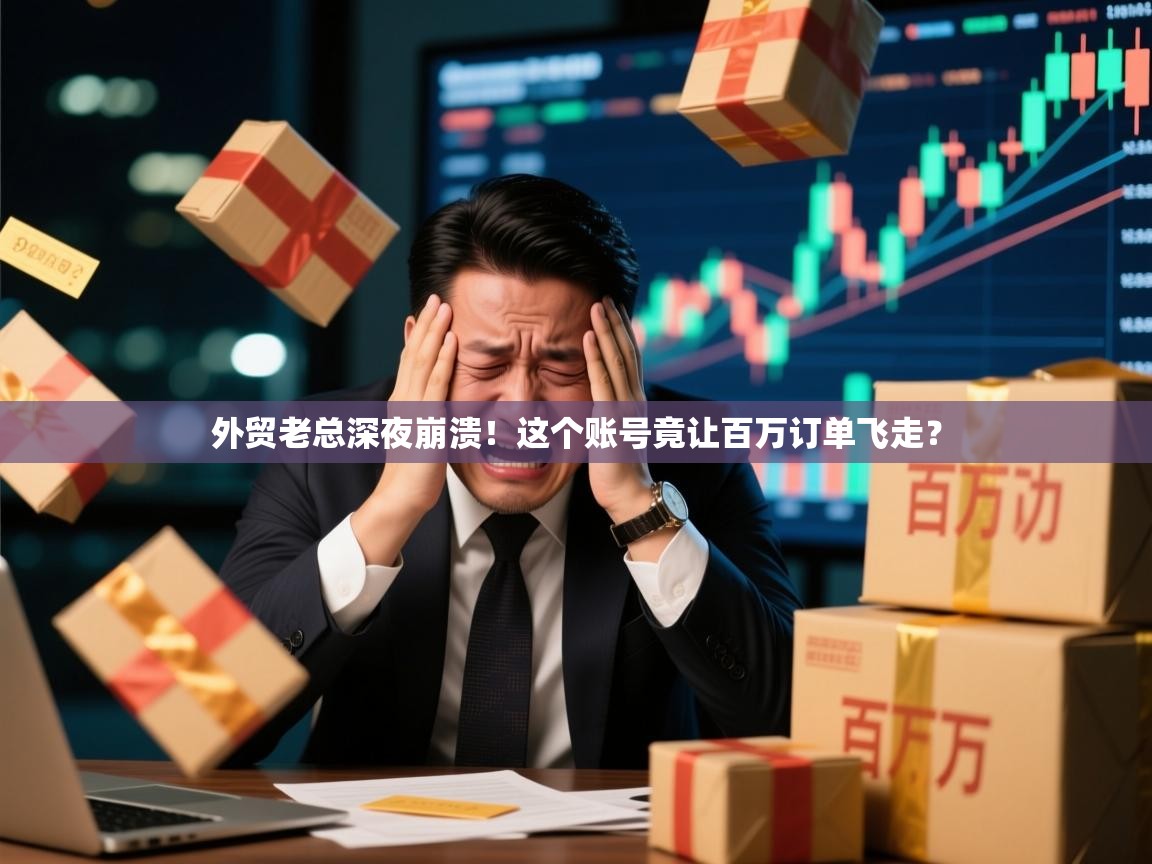 外贸老总深夜崩溃！这个账号竟让百万订单飞走？