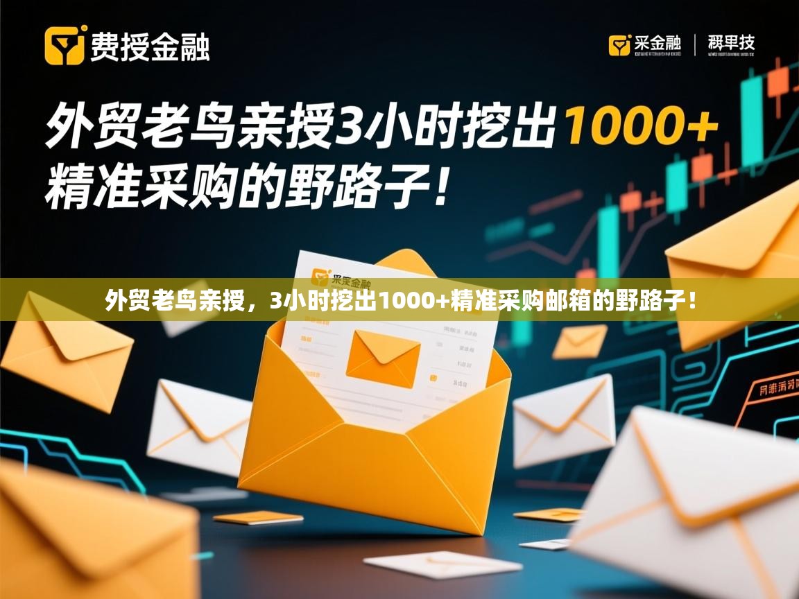 外贸老鸟亲授，3小时挖出1000+精准采购邮箱的野路子！