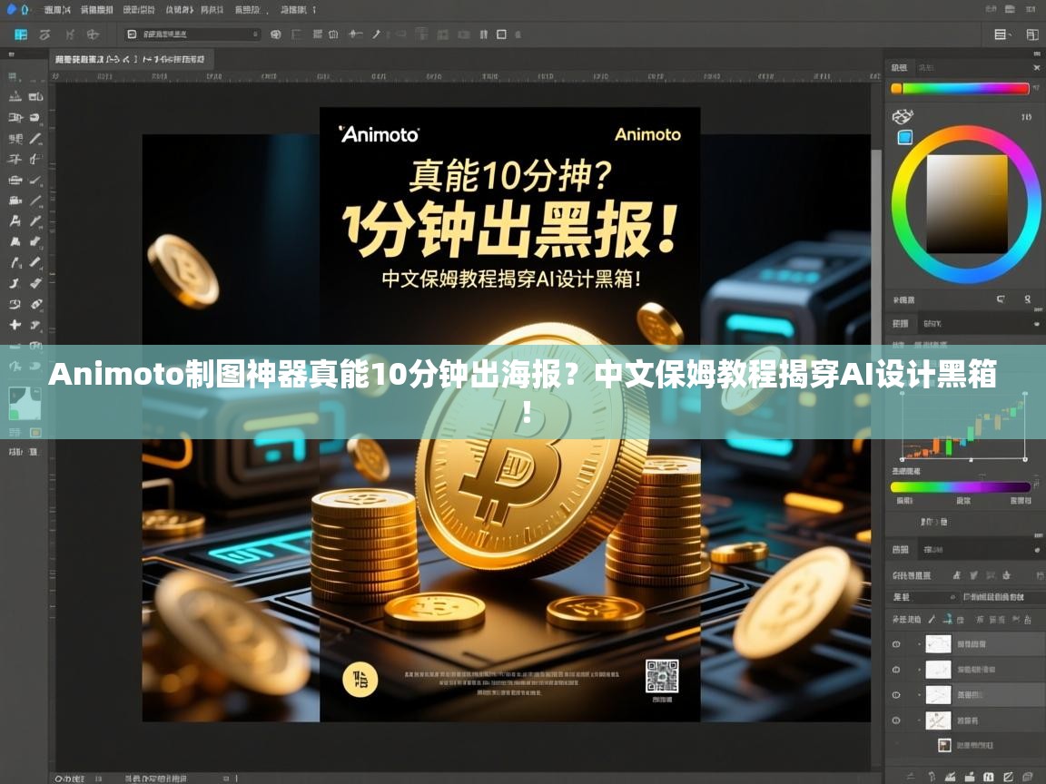 Animoto制图神器真能10分钟出海报？中文保姆教程揭穿AI设计黑箱！