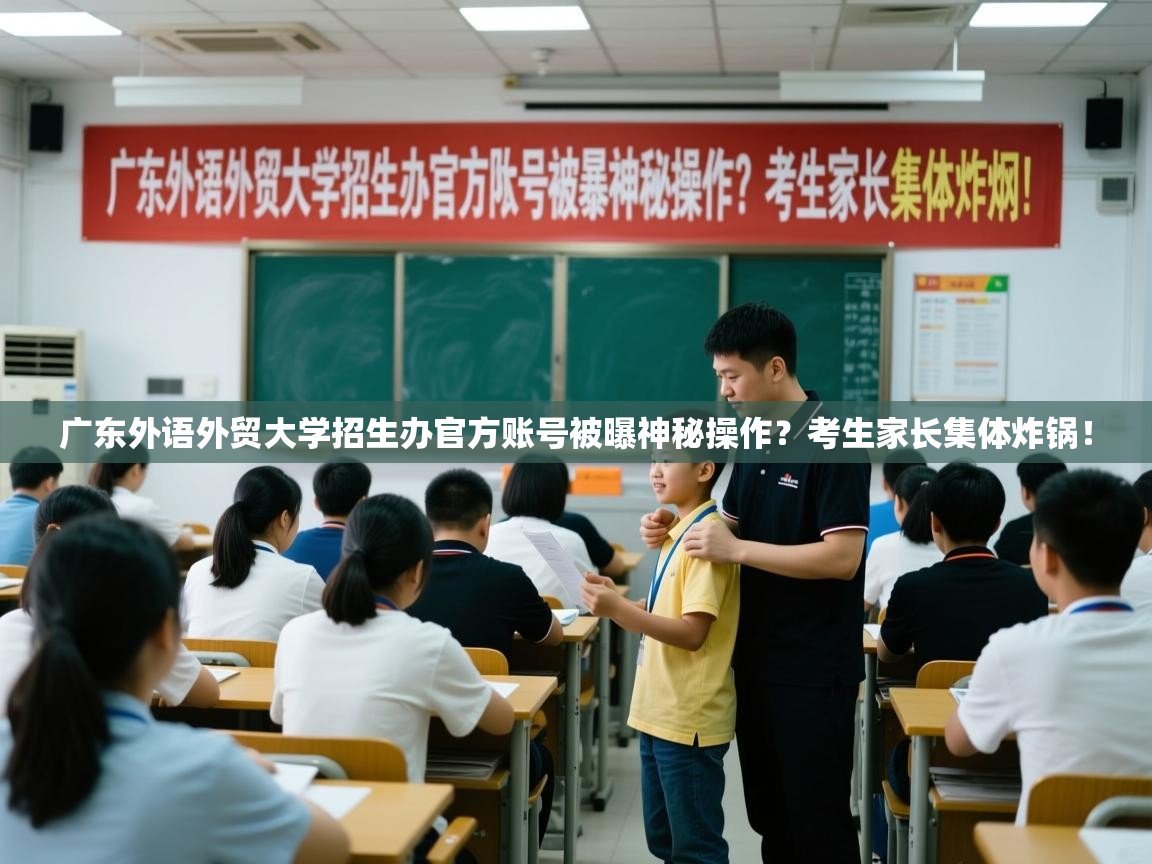 广东外语外贸大学招生办官方账号被曝神秘操作？考生家长集体炸锅！