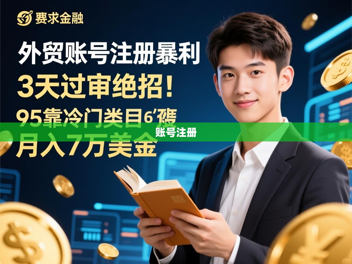 外贸账号注册暴利指南，3天过审绝招！95后靠冷门类目月入7万美金