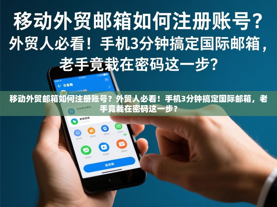移动外贸邮箱如何注册账号？外贸人必看！手机3分钟搞定国际邮箱，老手竟栽在密码这一步？