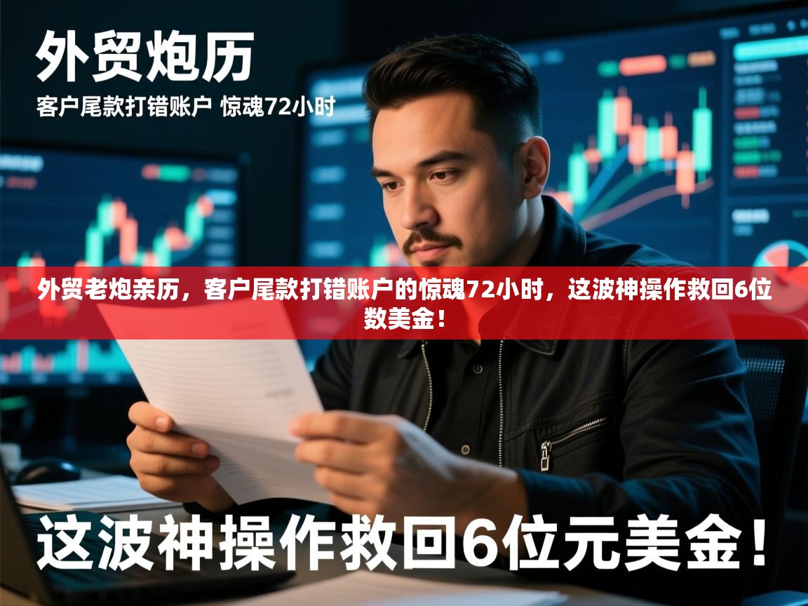 外贸老炮亲历，客户尾款打错账户的惊魂72小时，这波神操作救回6位数美金！