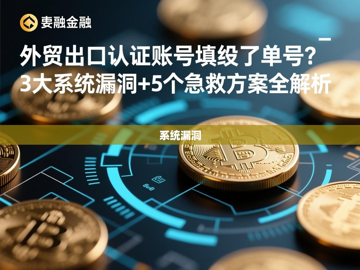 外贸出口认证账号填不了单号？3大系统漏洞+5个急救方案全解析