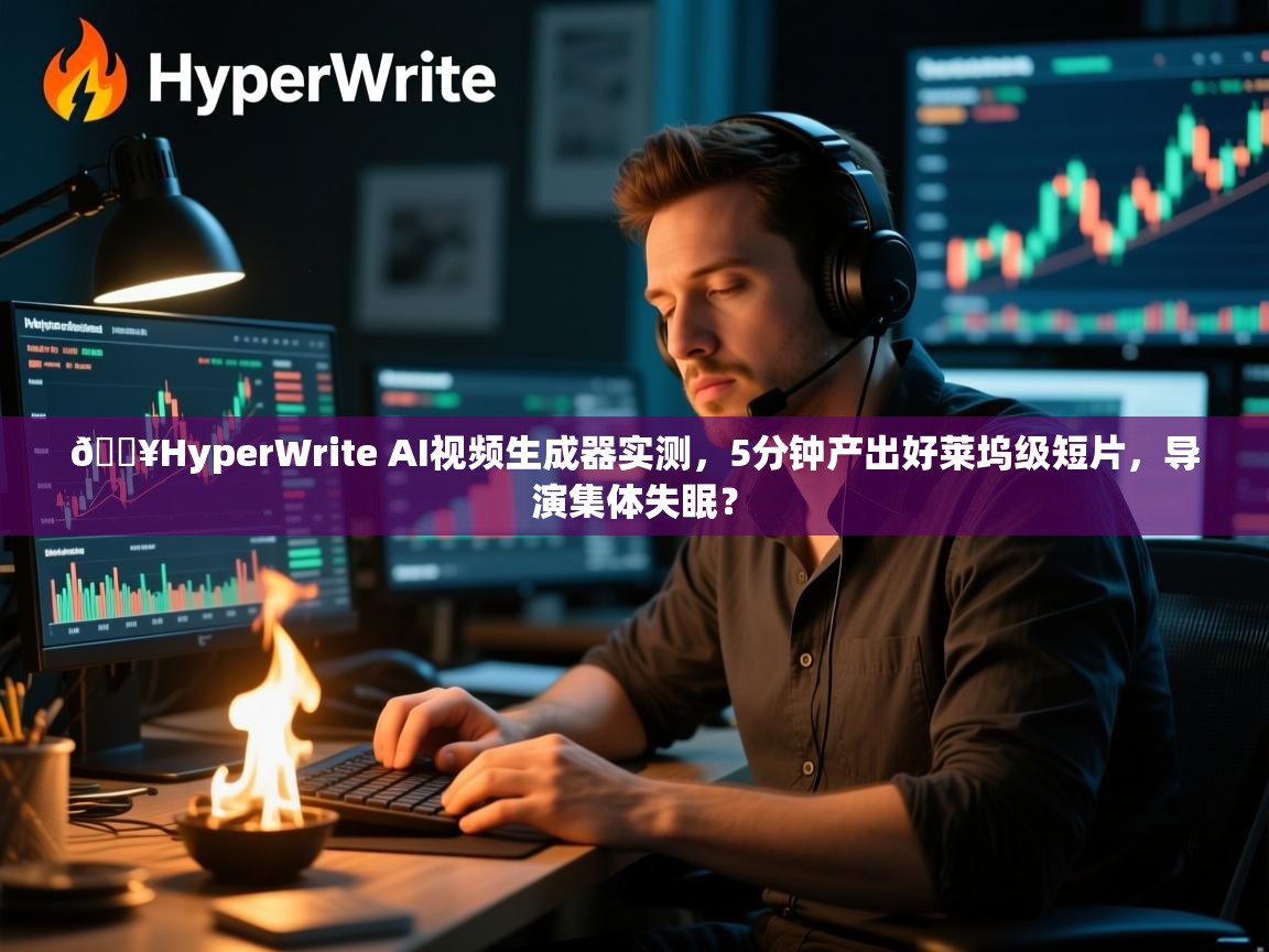 🔥HyperWrite AI视频生成器实测，5分钟产出好莱坞级短片，导演集体失眠？