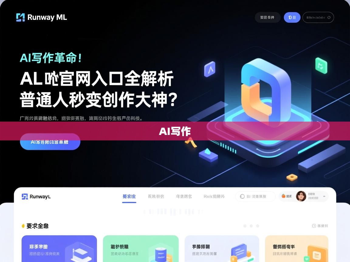 AI写作革命！Runway ML官网入口全解析，普通人秒变创作大神？