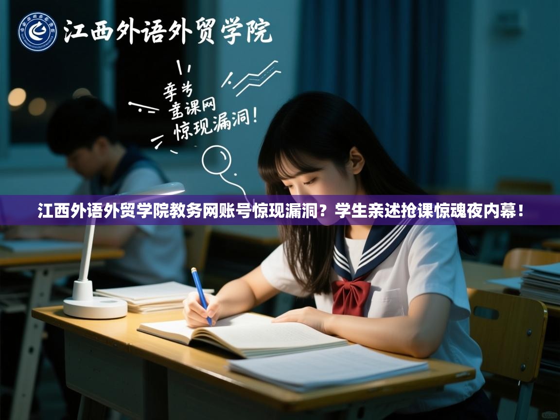 江西外语外贸学院教务网账号惊现漏洞？学生亲述抢课惊魂夜内幕！