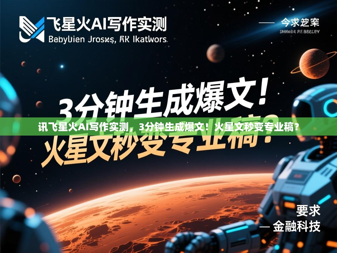 讯飞星火AI写作实测，3分钟生成爆文！火星文秒变专业稿？