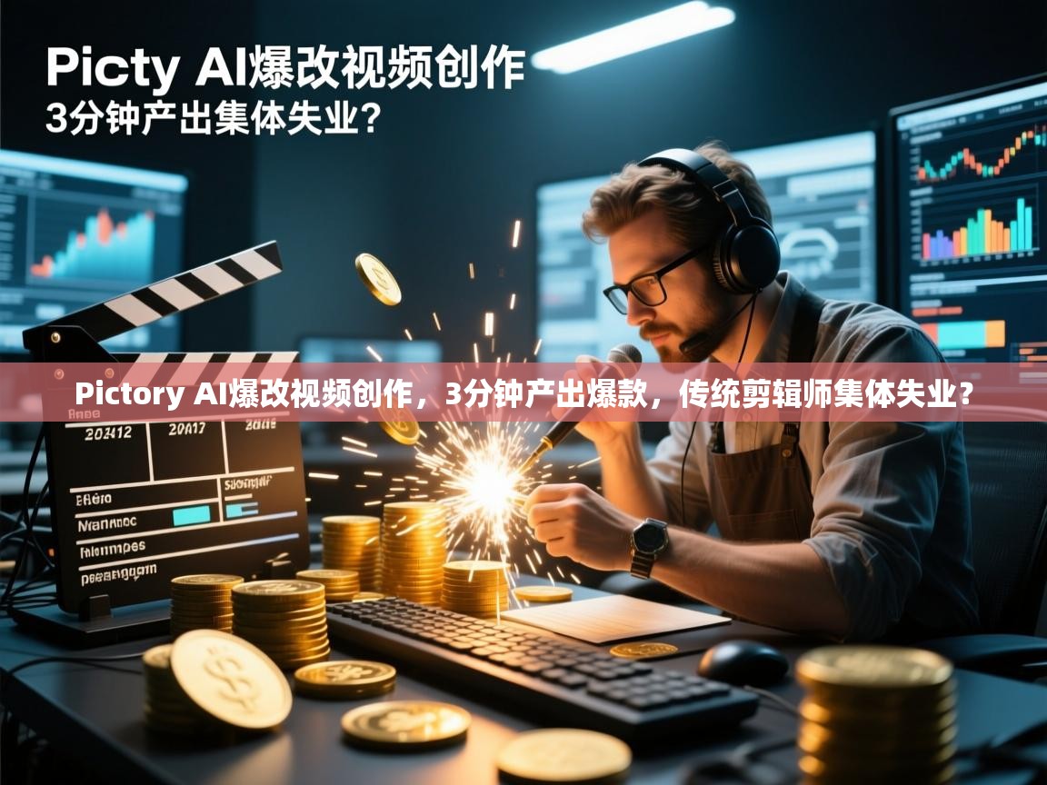 Pictory AI爆改视频创作，3分钟产出爆款，传统剪辑师集体失业？