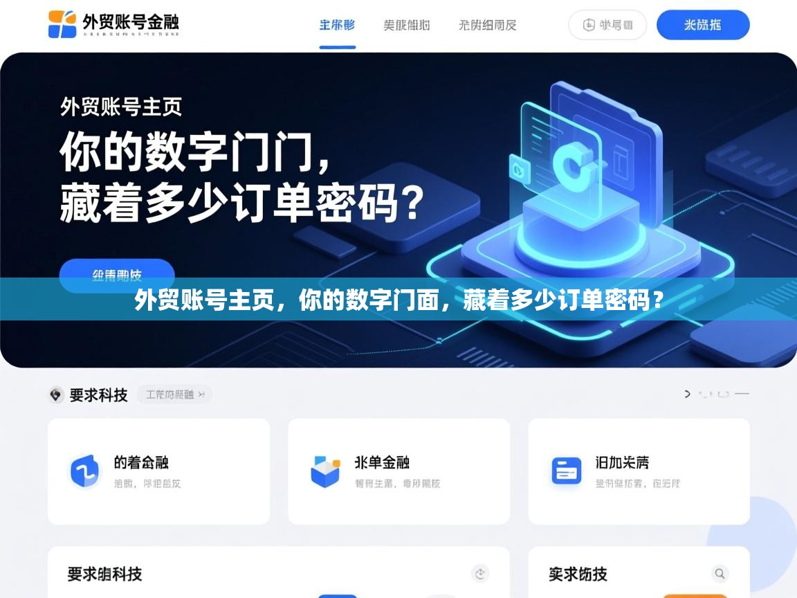 外贸账号主页,你的数字门面,藏着多少订单密码?