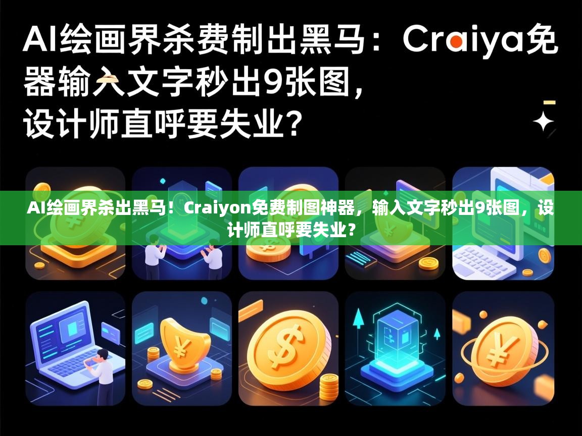 AI绘画界杀出黑马！Craiyon免费制图神器，输入文字秒出9张图，设计师直呼要失业？