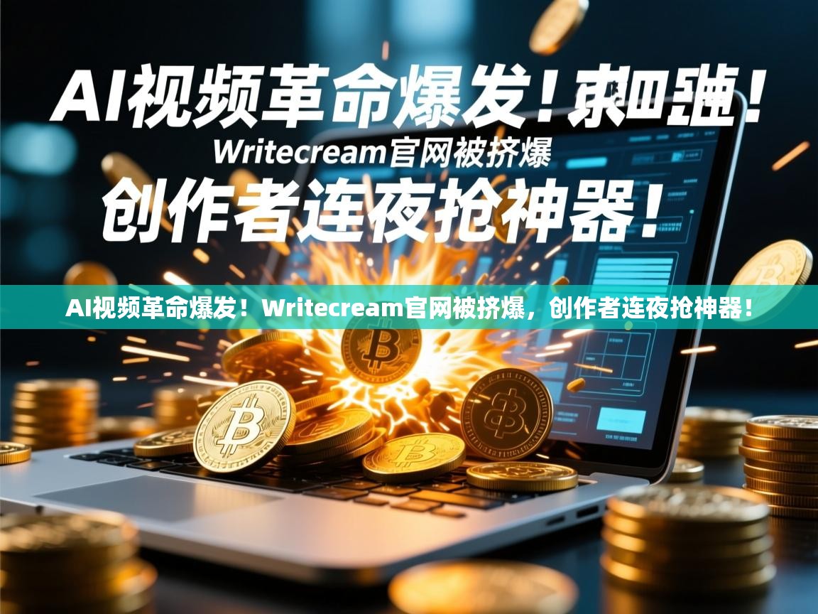 AI视频革命爆发！Writecream官网被挤爆，创作者连夜抢神器！