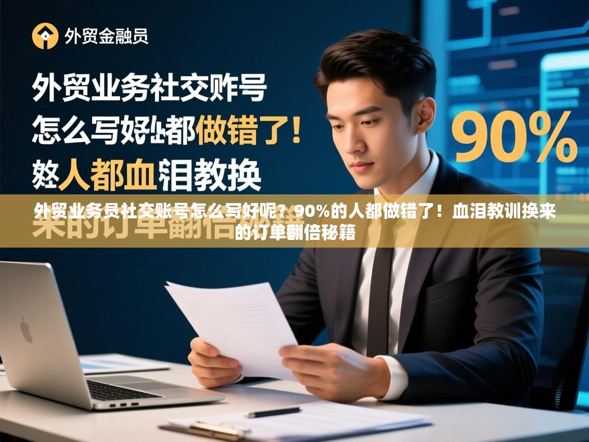 外贸业务员社交账号怎么写好呢？90%的人都做错了！血泪教训换来的订单翻倍秘籍