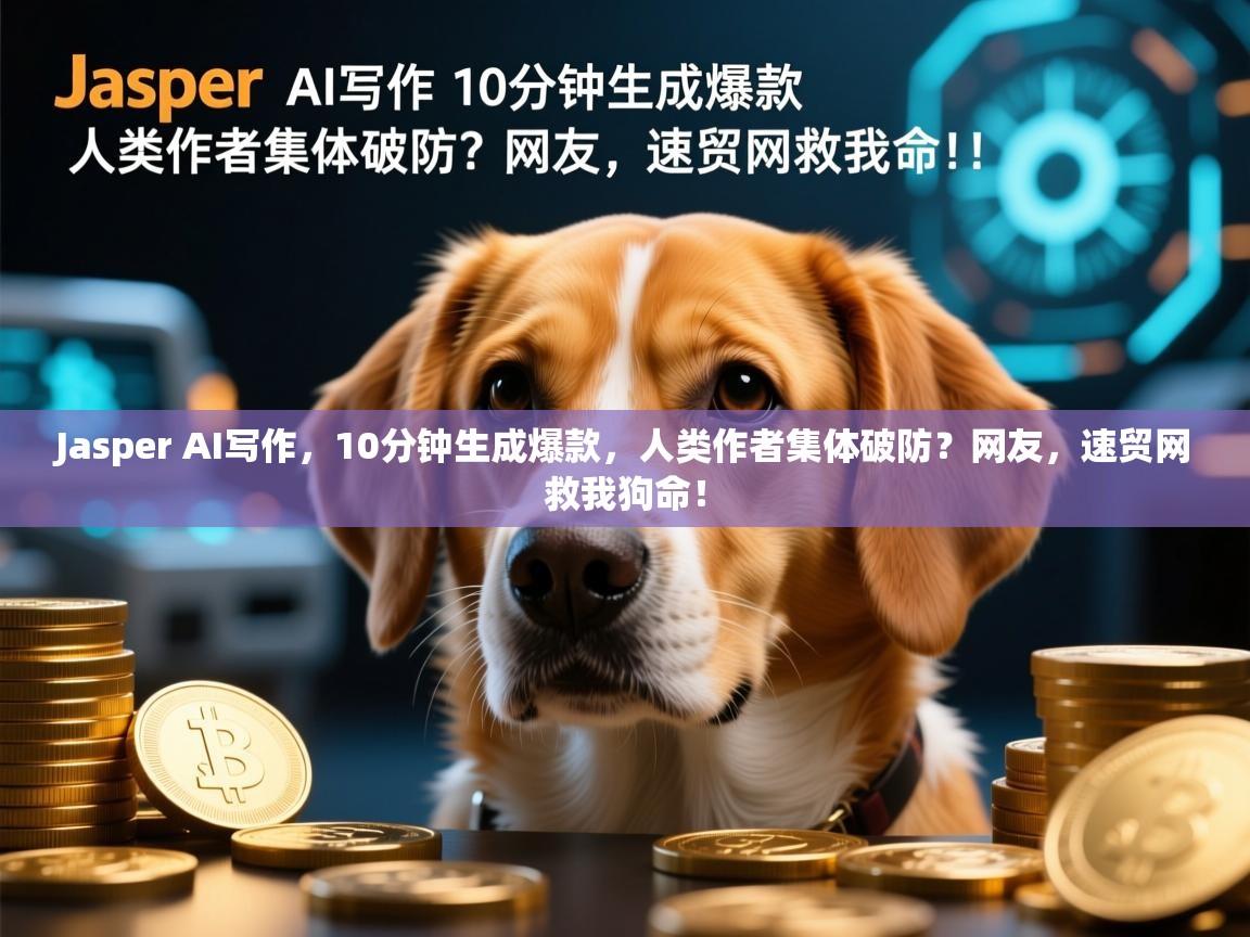 Jasper AI写作，10分钟生成爆款，人类作者集体破防？网友，速贸网救我狗命！