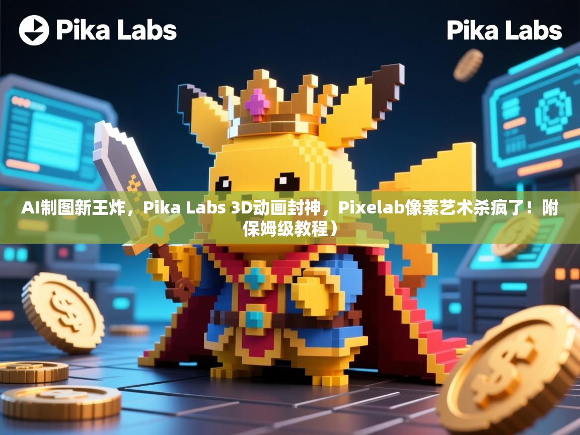 AI制图新王炸，Pika Labs 3D动画封神，Pixelab像素艺术杀疯了！附保姆级教程）