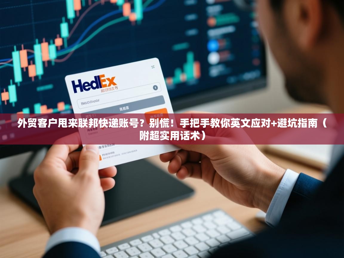 外贸客户甩来联邦快递账号？别慌！手把手教你英文应对+避坑指南（附超实用话术）