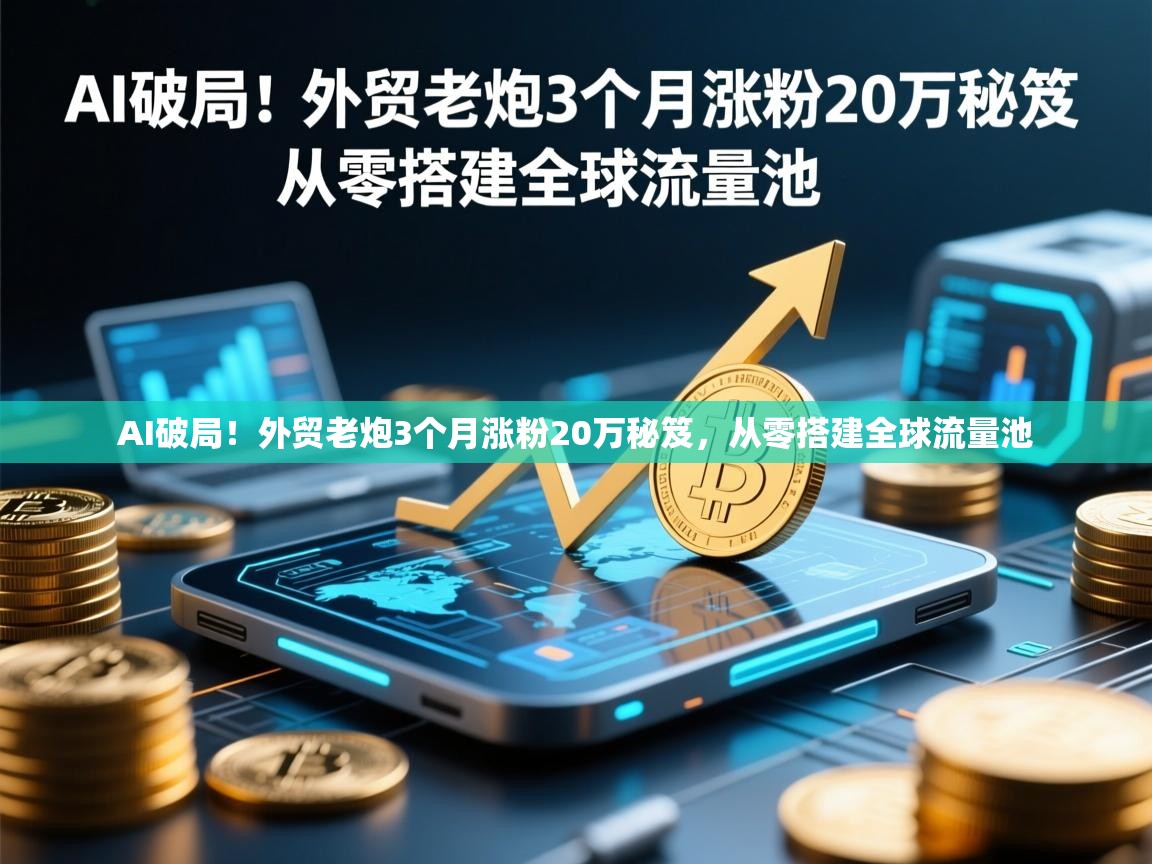 AI破局！外贸老炮3个月涨粉20万秘笈，从零搭建全球流量池