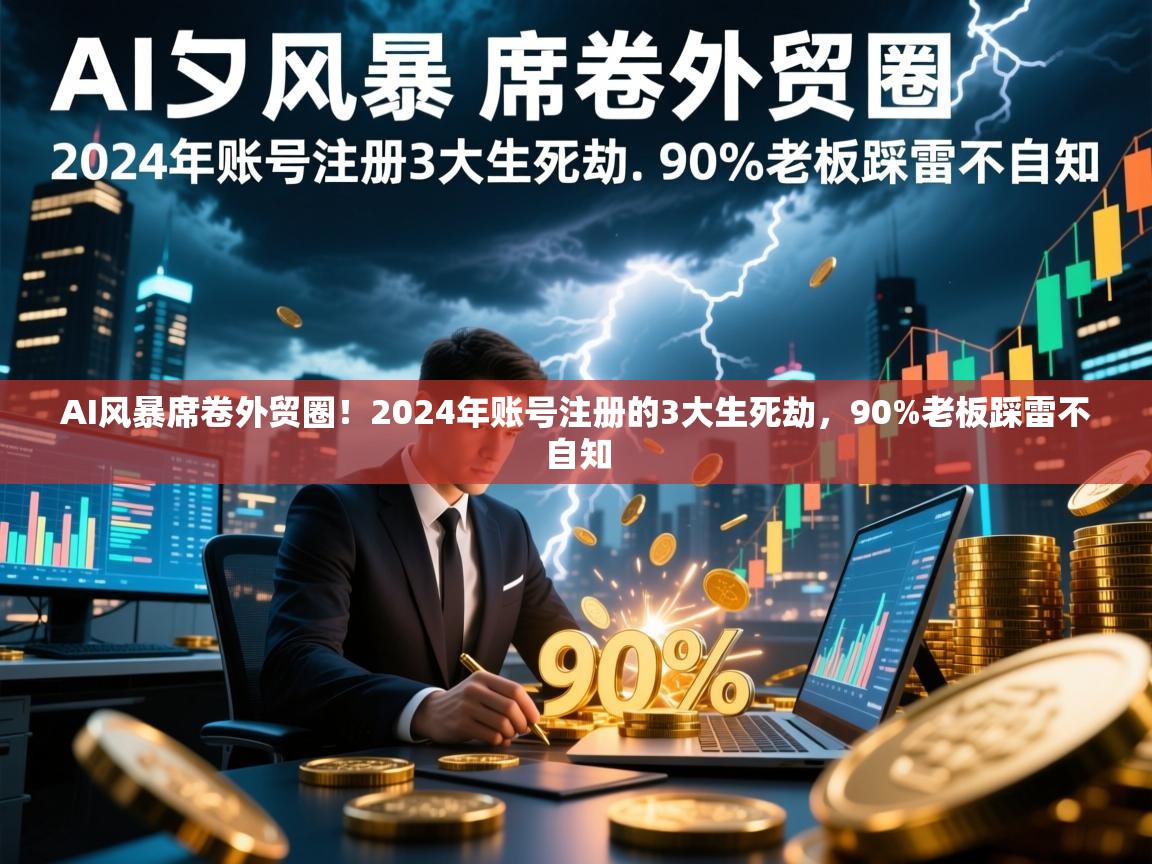 AI风暴席卷外贸圈！2024年账号注册的3大生死劫，90%老板踩雷不自知