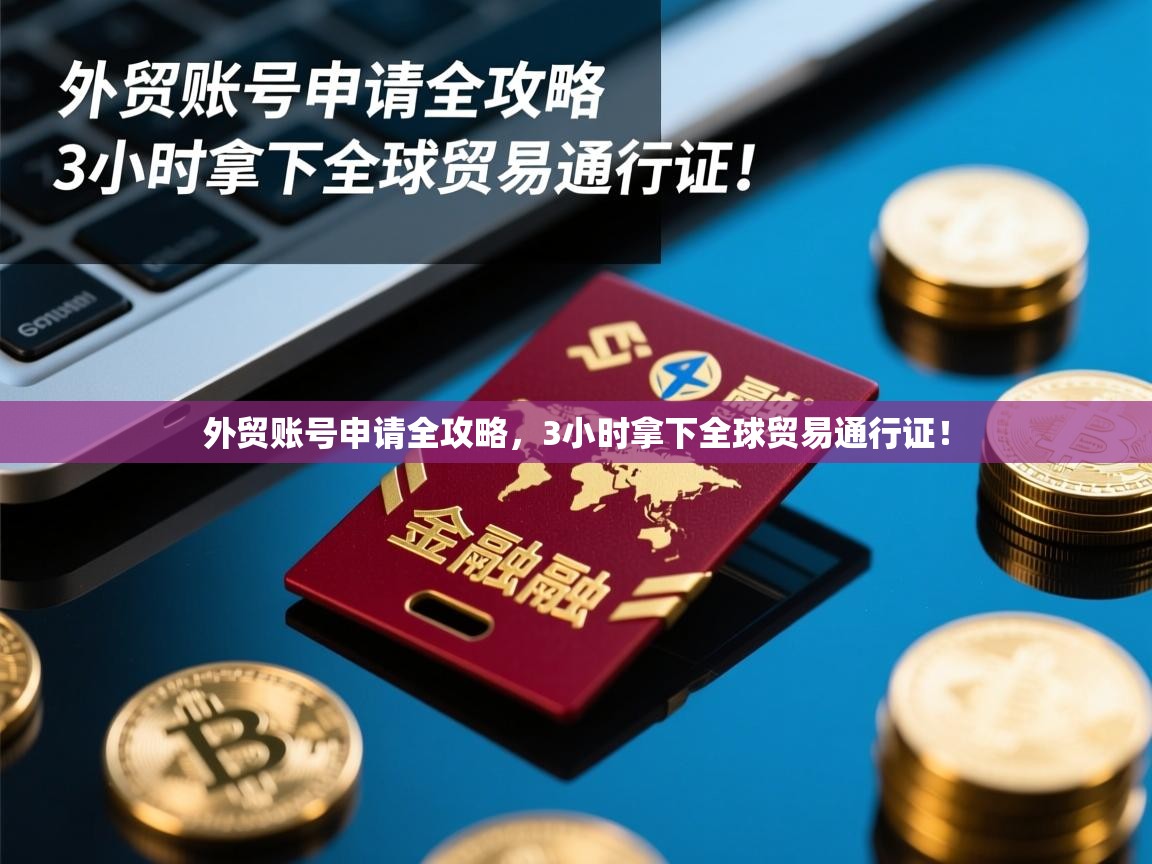 外贸账号申请全攻略，3小时拿下全球贸易通行证！