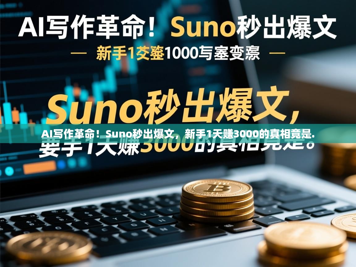 AI写作革命！Suno秒出爆文，新手1天赚3000的真相竟是.