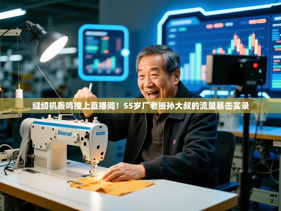 缝纫机轰鸣撞上直播间!55岁厂老板孙大叔的流量暴击实录