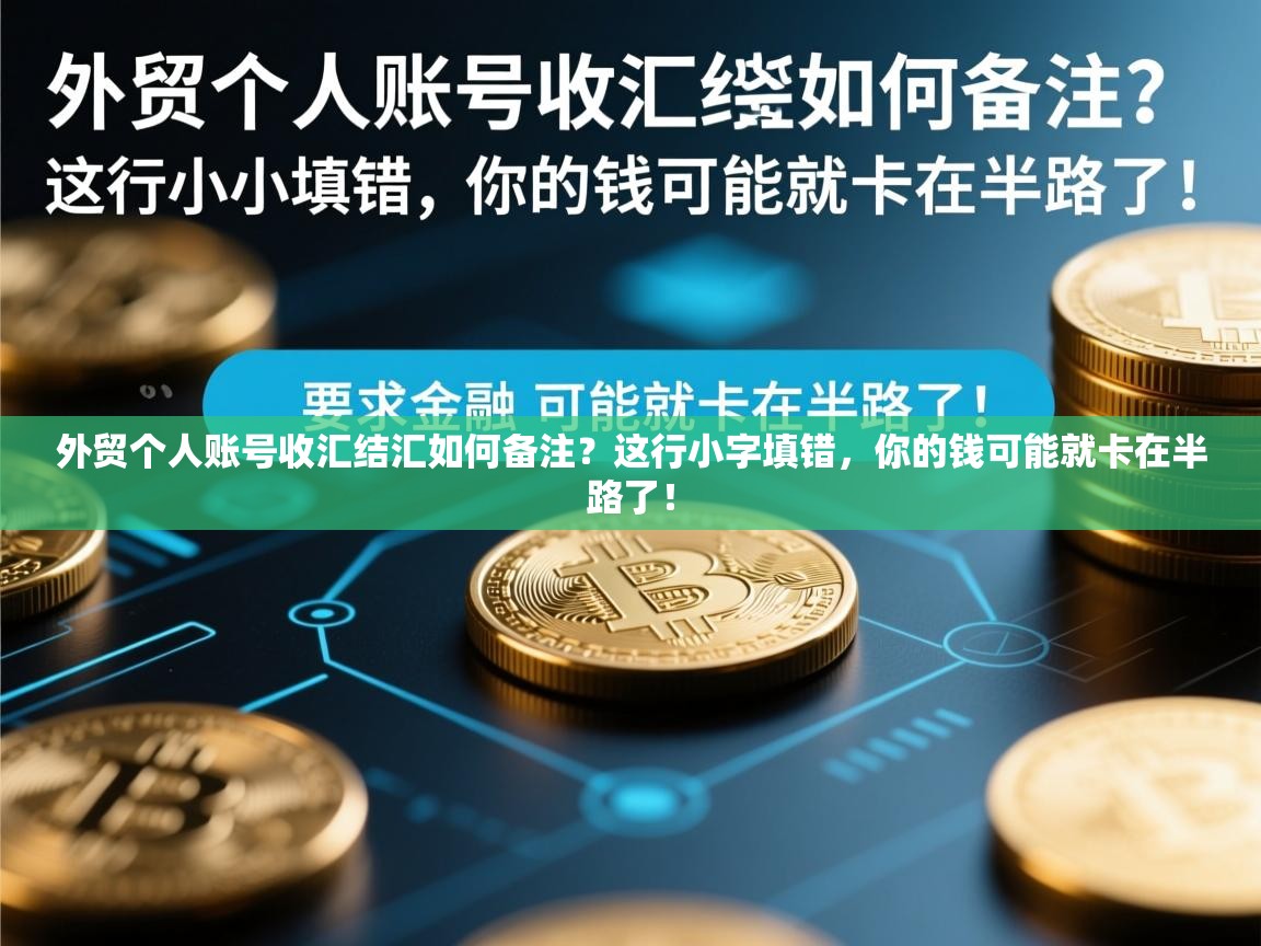 外贸个人账号收汇结汇如何备注?这行小字填错,你的钱可能就卡在半路了!