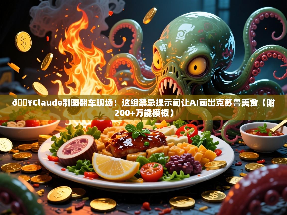 🔥Claude制图翻车现场！这组禁忌提示词让AI画出克苏鲁美食（附200+万能模板）