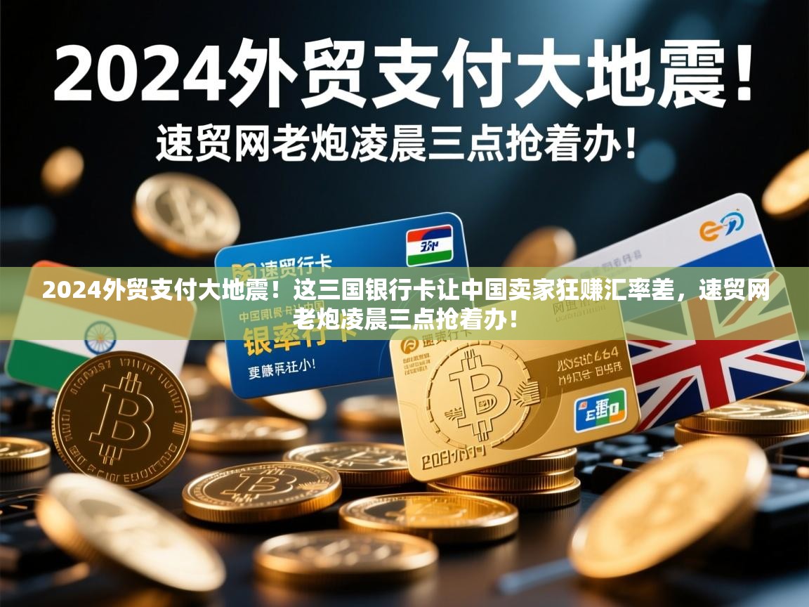 2024外贸支付大地震！这三国银行卡让中国卖家狂赚汇率差，速贸网老炮凌晨三点抢着办！