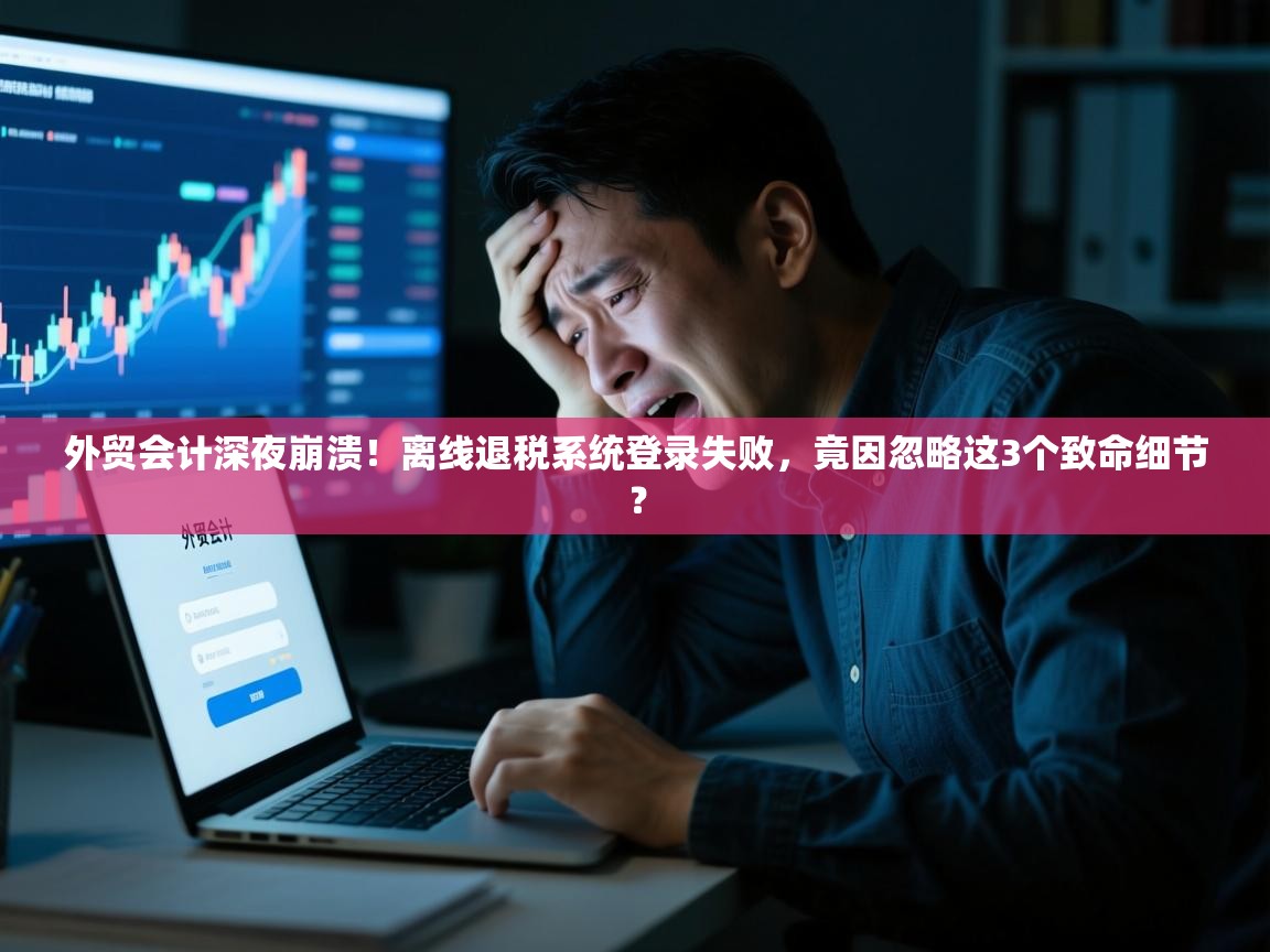 外贸会计深夜崩溃！离线退税系统登录失败，竟因忽略这3个致命细节？