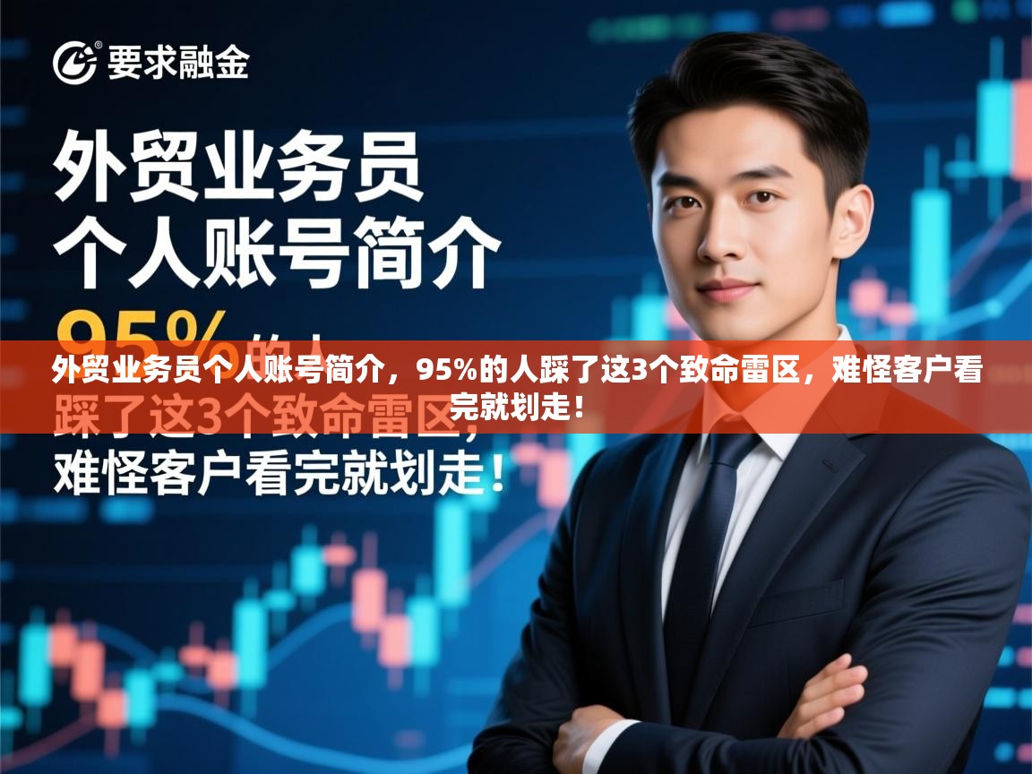 外贸业务员个人账号简介，95%的人踩了这3个致命雷区，难怪客户看完就划走！