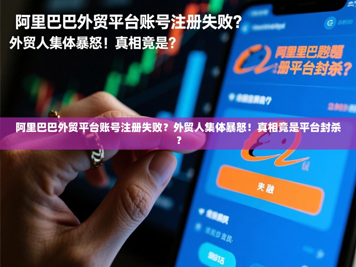 阿里巴巴外贸平台账号注册失败？外贸人集体暴怒！真相竟是平台封杀？